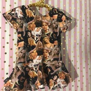 Baby bum Britney peplum top